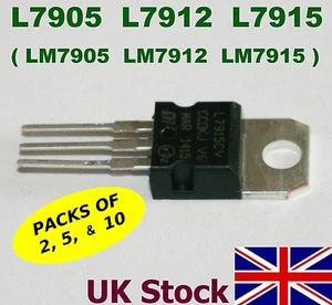 L7905 L7912 L7915/LM7905 LM7912 LM7915 Regler TO-220, -5V -12V -15V - Bild 1 von 5