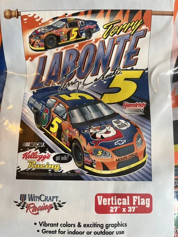 NEW 2003 TERRY LABONTE KELLOGG'S #5 NASCAR RACING FLAG MADE IN USA 37x27 Cover
