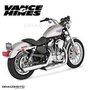Harley XL 883 N Iron 2009-2013 16839 Exhaust Vance&Hines Twin Slash Chrome