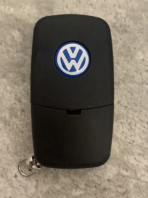 NEW VOLKSWAGEN ENTRY REMOTE FOB OEM TRANSMITTER UNCUT KEY HLO 1J0 959 753 F - Image 1 of 4