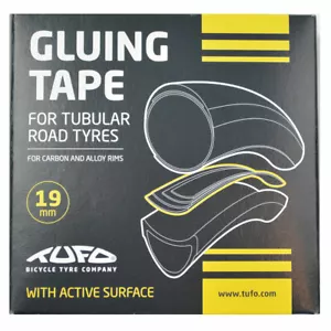 NEW 2024 TUFO Tubular Gluing Glue Tape for Road 700c Tires 19mm for 19-22mm rims - Picture 1 of 3