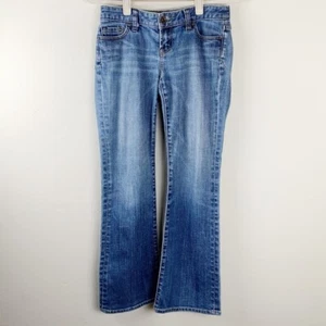 Express X2 Slim W10 Slim Boot Cut Jeans Womens Size 2 Medium Wash - Picture 1 of 7