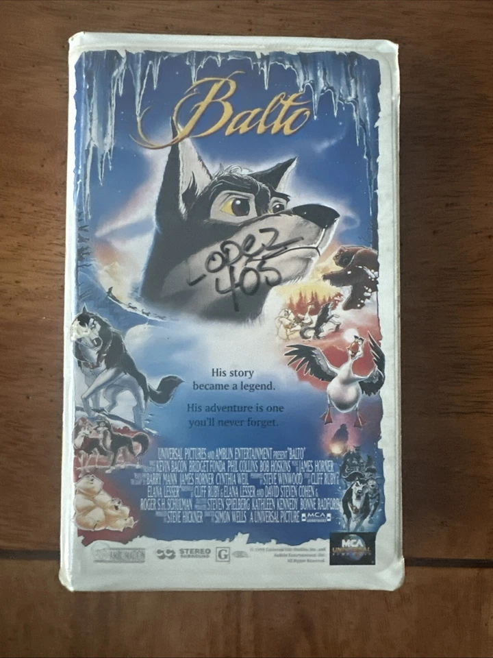Balto VHS by MCA Universal Home Video 1995 | Rated G | Running Time: 1 Hr 18 Min Foto 1 de 2