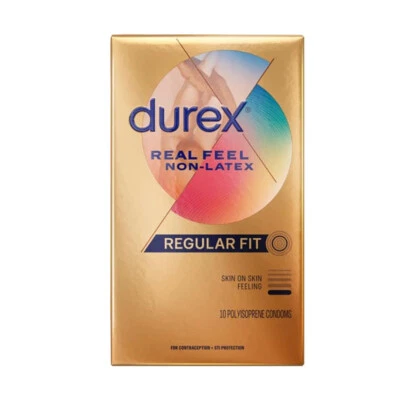 Condones Durex Avanti Bare Real Feel sin látex caja al por menor, 10 unidades EXP 3/27 Foto 1 de 4