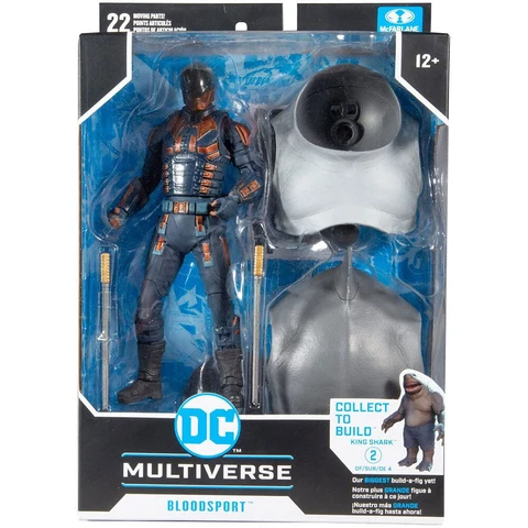 McFarlane DC Multiverse Build-A King Shark Figure -The Suicide Squad -BLOODSPORT Cover