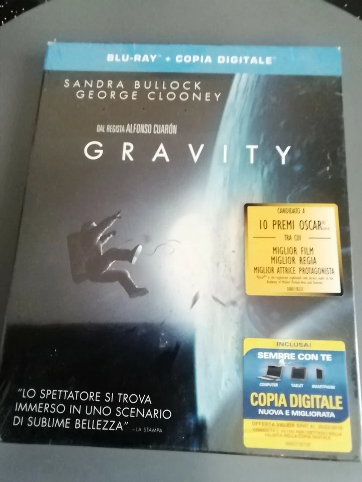 Gravity (Blu-ray, 2013) Italian Version with English Option. Brand New.  - Image 1 of 2