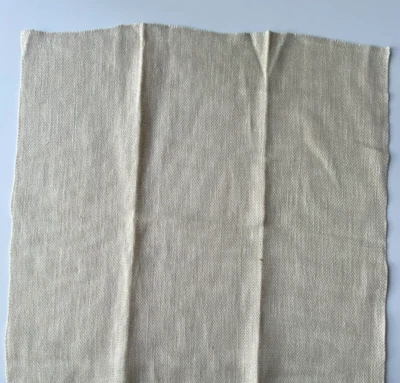 Kravet Couture Luxe Linen Casement in Cream Designer Fabric Remnant 24x24" - Image 1 of 4