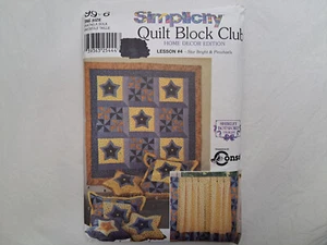 Simplicity Pattern - (Quilt Block Club) Lesson 4 (One Size) #9976 - Uncut - Picture 1 of 7