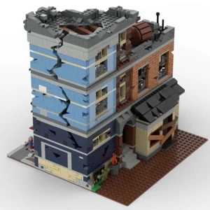 MOC: Modular Destroyed Office with Pool Room / Barber Shop 2915 Pieces DIY - Picture 1 of 8