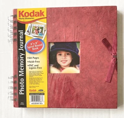 Kodak Photo Memory Journal "8 X 8" Book  GREAT FOR SCRAPBOOKING " RED " - Image 1 of 2