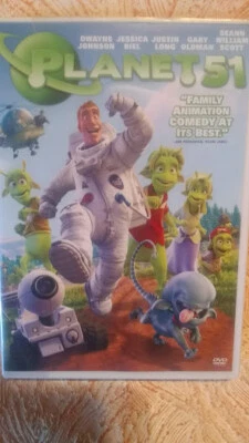 2010 DVD Movie Planet 51 Animated Cartoon PG Family Comedy MN Dwayne Johnson - Image 1 of 3