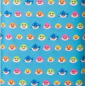 BABY SHARK FAMILY DooDoo Polyester blau Stoff 1 Yard lang 64" breit Material Fisch - Bild 1 von 1