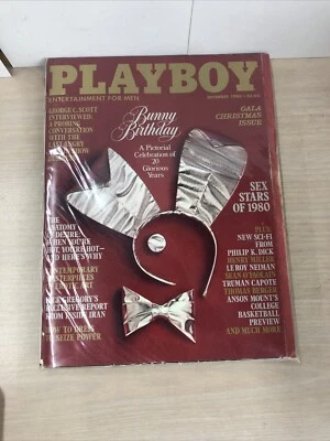 Playboy December 1980 Bunny Birthday Gala Christmas Issue-George C. Scott - Image 1 of 4