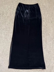 VTG Innocent Juniors M Velvet Pull On Skirt Velour Slits Y2K Whimsigoth Grunge - Picture 1 of 6