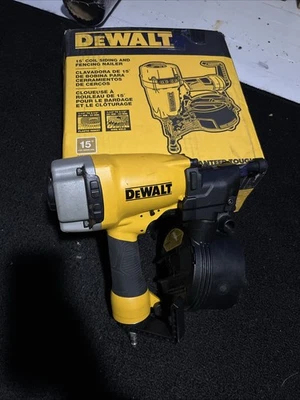 DeWalt Tools DW66C-1 Pneumatic 15-Degree Coil Siding and Fencing Nailer w/box - Image 1 of 4