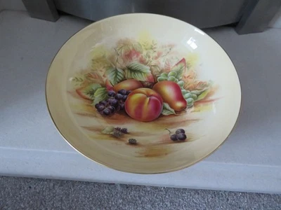 RARE* AYNSLEY ORCHARD GOLD FRUIT BOWL 10.25 INCH DIA *SPECIAL OFFER* - Image 1 of 4