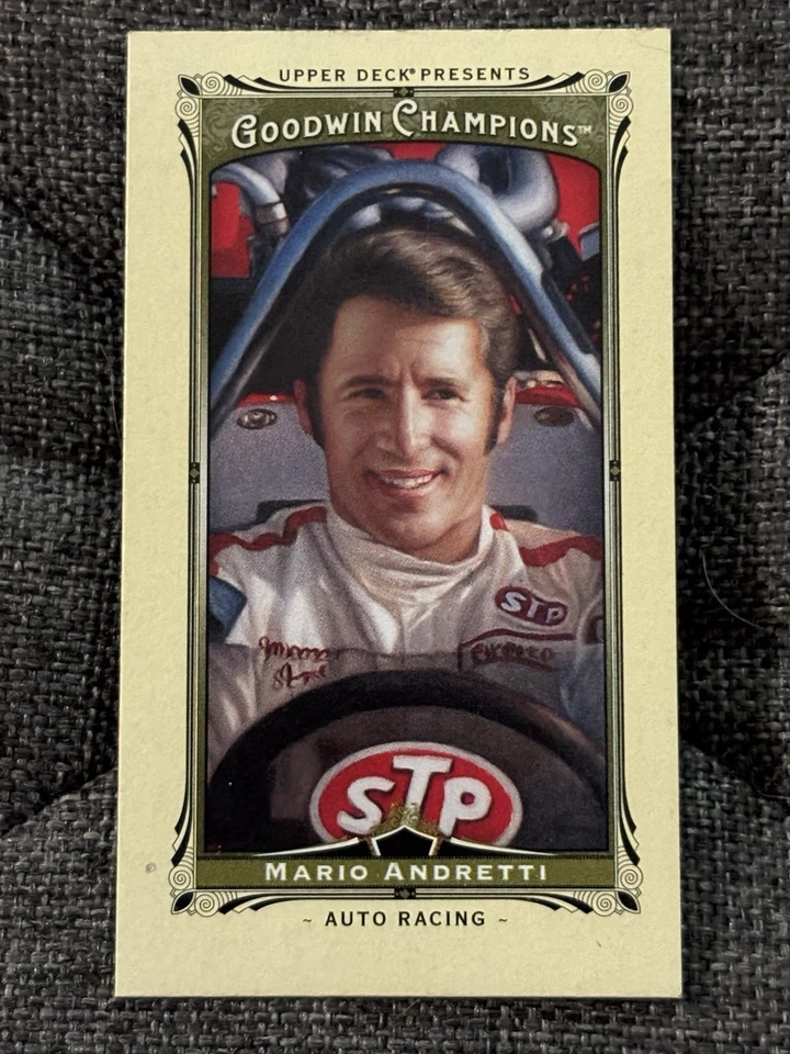2013 Upper Deck Goodwin Champions Mario Andretti #58 Mini STP Racing NASCAR F1 - Image 1 of 1