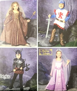 UC Simplicity 5520 Sew Pattern Child Costumes Medieval Knight Viking Princess - Picture 1 of 4