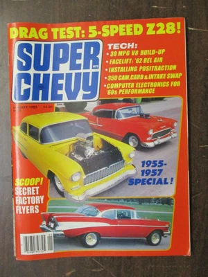 SUPER CHEVY MAGAZINE JANUARY 1983 1962 BEL AIR 8TH CHEVY CLASSIC CONVENTION Foto 1 de 2