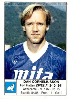 figurina Edis Calciatori 1985-1986 # 51 Dan Corneliusson Como