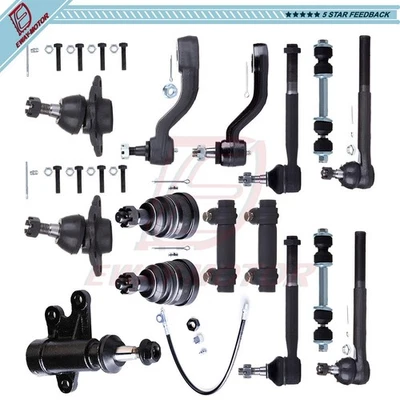 适用于 1995 - 1999 年 GMC C1500 Suburban 15X 前球接头 领带杆 皮特曼臂套件 — 第 1/4 张图片