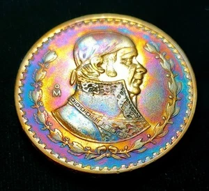 1962 MO $1 Mexico SILVER One Un 1 Peso Circulated Morelos Rainbow Toning - Picture 1 of 2