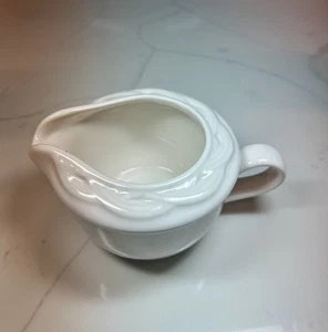 Bandas tejidas clásicas crema blanca acadia Pfaltzgraff vintage años 90 gres EE. UU. - Imagen 1 de 6