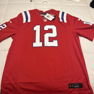 Camiseta Nike NFL New England Patriots Tom Brady Vintage #12 Talla XL NUEVA CON ETIQUETAS Mancha Foto 1 de 4