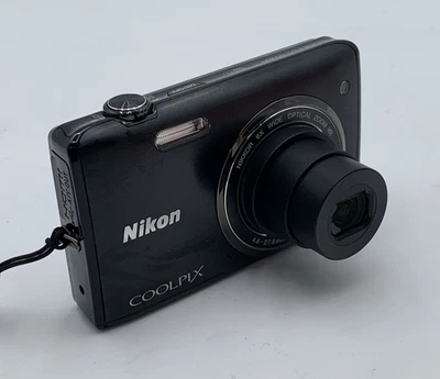 Nikon COOLPIX S5200 Wi-Fi 6x Optical Zoom Full HD 16MP Black  Digital Camera - Image 1 of 4