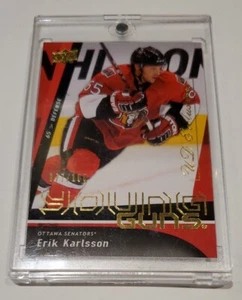 ERIK KARLSSON 2009-10 UPPER DECK YOUNG GUNS EXCLUSIVES /100 RC SSP π₯ - Picture 1 of 2