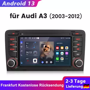 Android13 7" Autoradio Carplay Für Audi A3 S3 RS3 8P GPS Navi WIFI BT DAB+ 2+64G - Bild 1 von 12