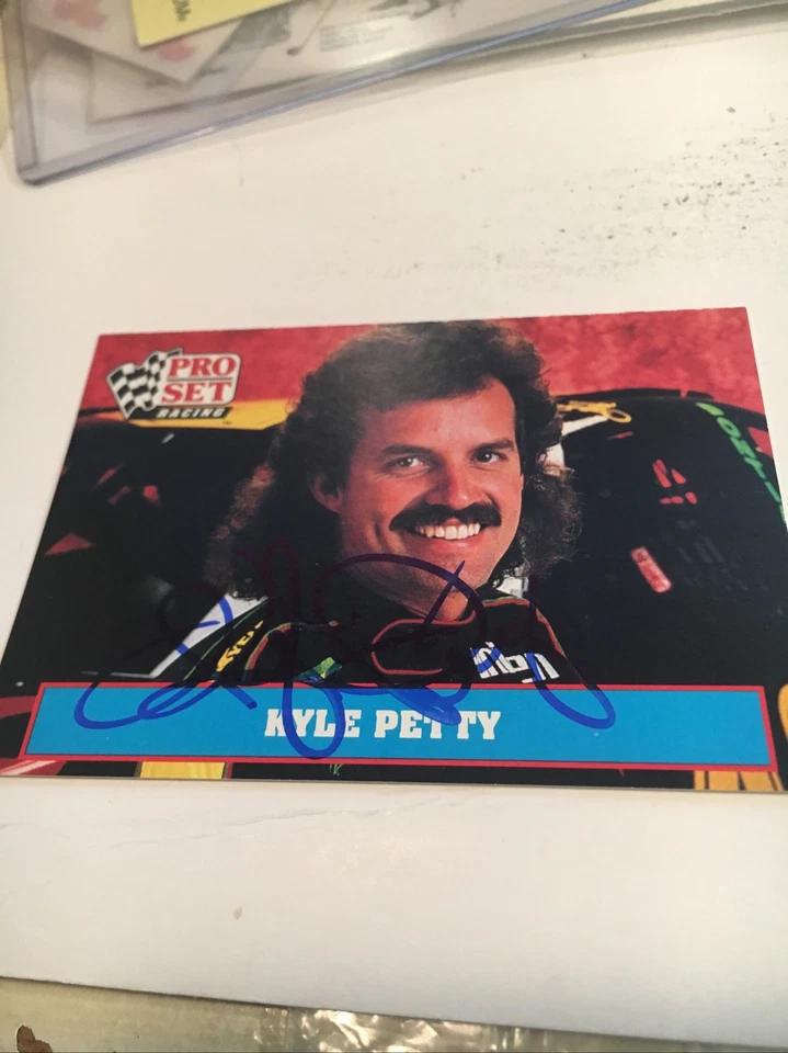 Kyle Petty Signed 1990 Proset Card - Image 1 of 1