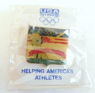 Olympic Memorabilia Barcelona 1992 Baseball Vintage Tack Pin - Image 1 of 2