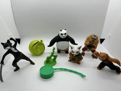 McDonald's Happy Meal игрушки 2011 кунг-фу панда, полный набор (7) фигурки. - Изображение 1 из 4