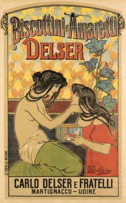 Delser Italian Biscotti 1900 Food Wine Advertisement Giclee Canvas Print 20x32 - Image 1 of 2