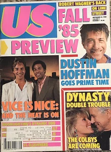 US Weekly Mag Sep 23 1985 Don Johnson Miami Vice Dustin Hoffman Robert Wagner - Picture 1 of 12