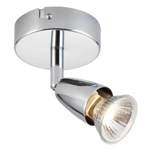 Saxby Amalfi Single GU10 Spotlight Wall Swivel Ceiling Mounted Dimmable Light - Picture 1 of 5