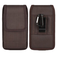 Vertical Cell Phone Holster Belt Clip Case Pouch Buckle Wallet Card Holder Cover
