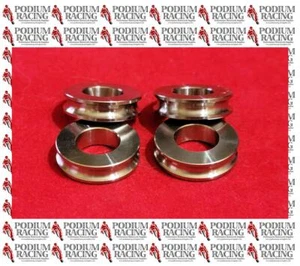 DUCATI PANIGALE 1199 1299 SILVER TITANIUM CALIPER SPACERS 5MM # 71313641A - Picture 1 of 1