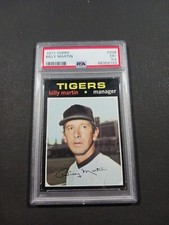 1971 Topps #208 Billy Martin Detroit Tigers HOF⚾️⚾️💥 PSA 5.5 EX