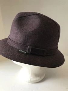 Men's Biltmore Fedora Plum Colour Size 6 7/8 or 55cm Made in Canada GUC - Imagen 1 de 10