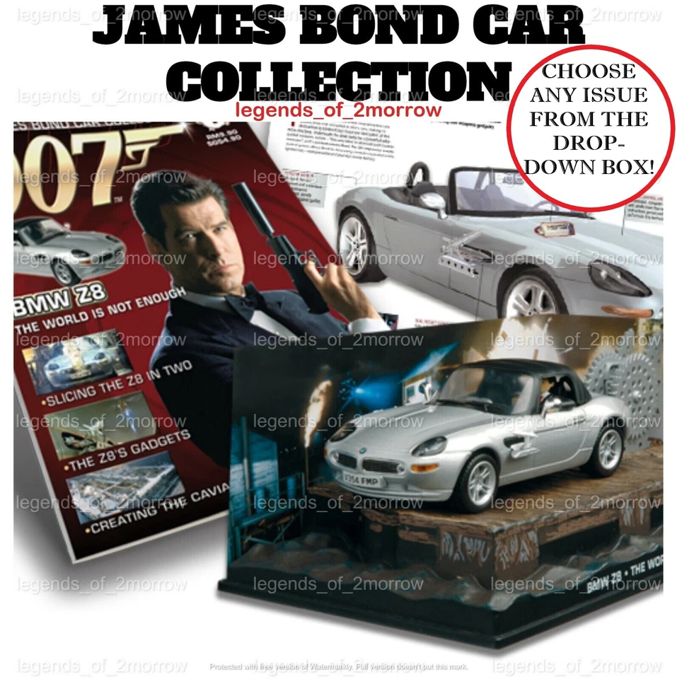 EAGLEMOSS 007 JAMES BOND CAR COLLECTION - MODELS AND MAGAZINES CHOOSE ANY ISSUE - Image 1 of 1