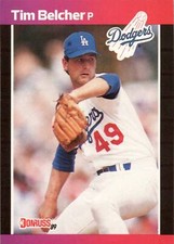 1989 Donruss # 203 Tim Belcher Los Angeles Dodgers