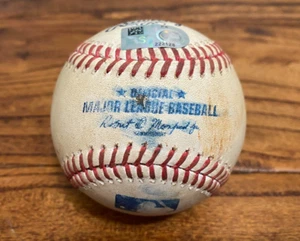 Astros vs Mets Game Used Baseball 3/27/2025 Juan Soto & Cam Smith Debut Hit RBI - Picture 1 of 5