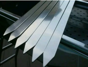 XXL Skewers Flat Wide 23MM L60CM Kebab Shish Grill Strong BBQ Wood Handle 4PCS - Picture 1 of 24