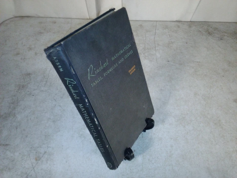 Rinehart Mathematical Tables, Formulas and Curves 1955 Larsen, Harold - Image 1 of 1