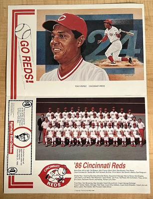 1986 Tony Perez Cincinnati Reds Team Picture Day Limited Print by KFC - Image 1 of 4