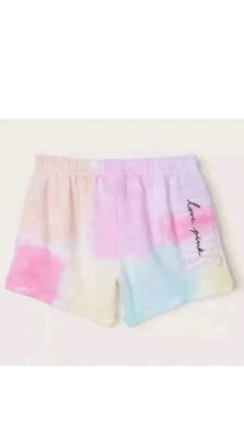 VICTORIA'S SECRET ROSA LOGO BOYFRIEND HERENCIA POLAR PANTALONES CORTOS GRANDES NUEVOS CON ETIQUETAS Foto 1 de 4