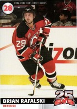 Brian Rafalski 2006-07 New Jersey Devils 25th Anniversary Team Issue