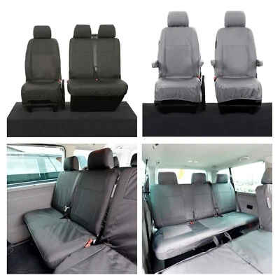 Vw Transporter T5 T5.1 Kombi Shuttle Seat Covers Tailored Waterproof Heavy Duty - Image 1 of 4